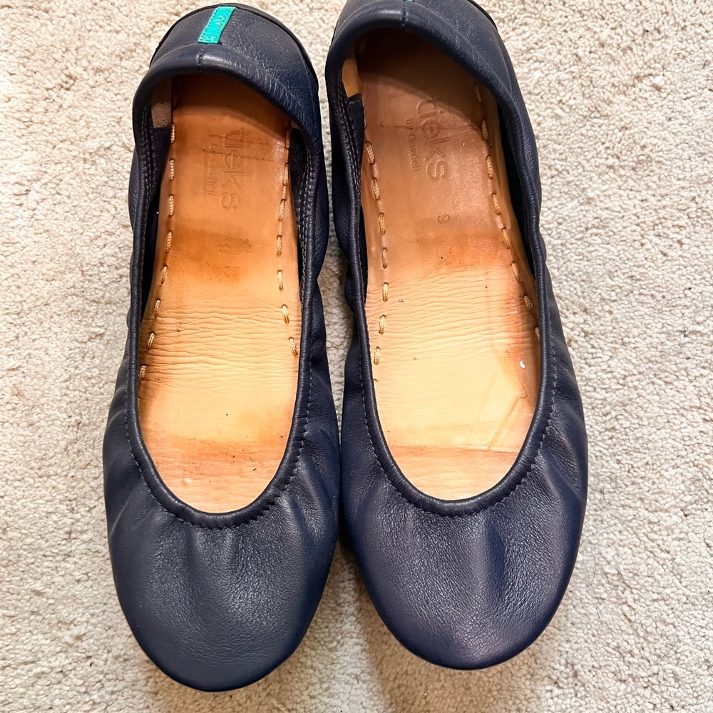Navy Tieks in very good condition.